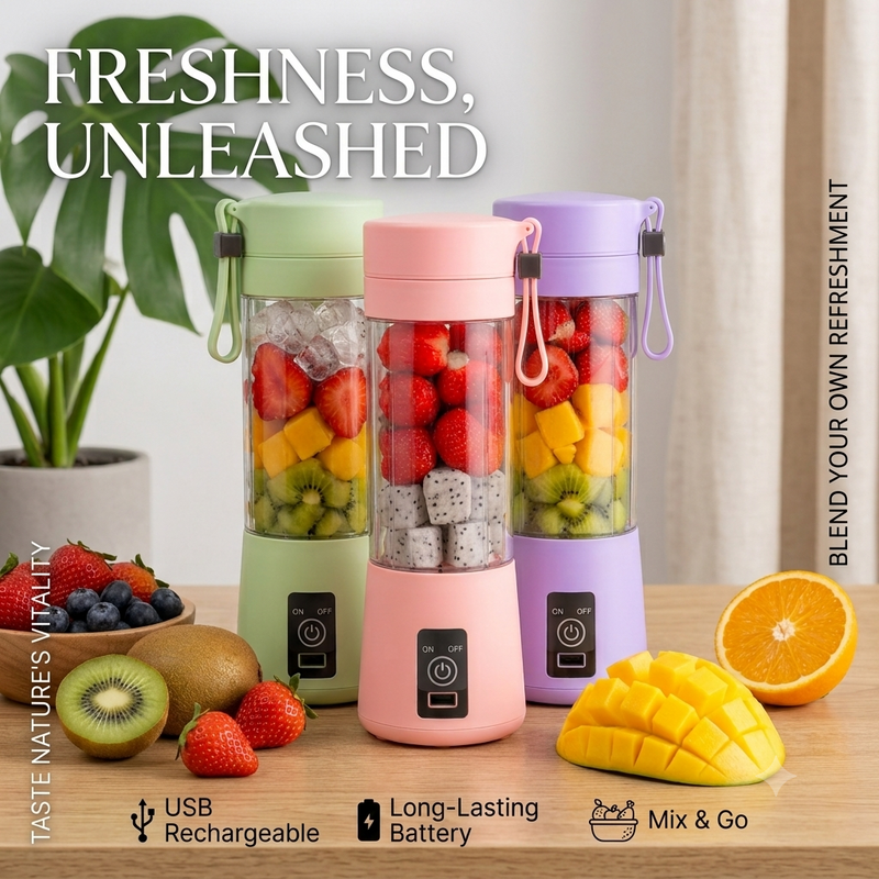 Portable USB Rechargeable Juicer Blender Cup
