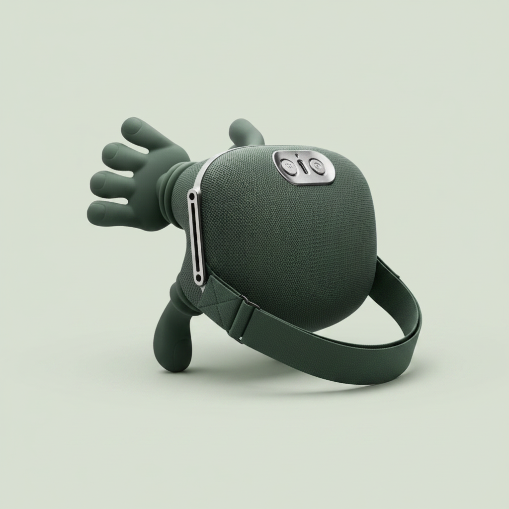 Close-up of shoulder and neck massager features