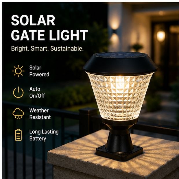 Solar Garden Gate Colour Light – Pack of 1